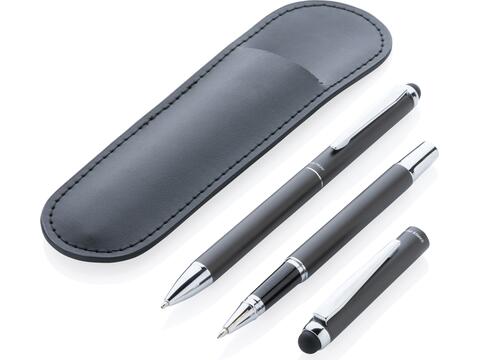 Swiss Peak deluxe pen set in PU pouch