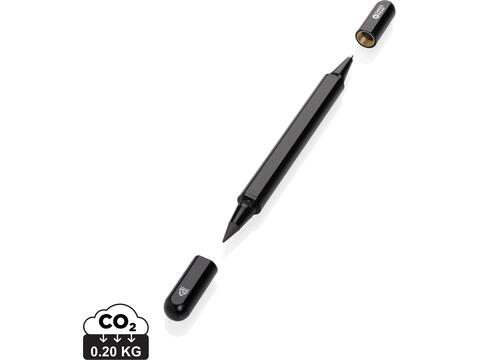 Swiss Peak Storm RCS recycled aluminum dual tip pen