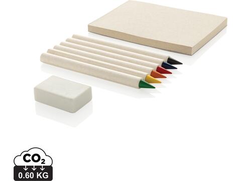 Micki GRS infinity 6pc coloring pencil set with notepad