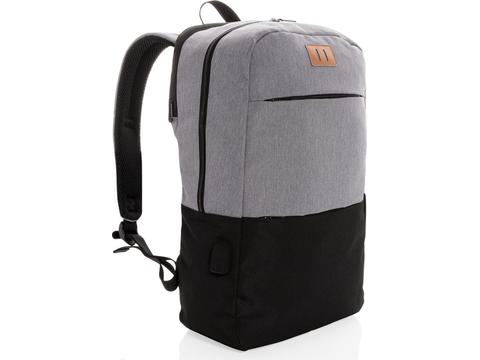 Modern 15.6" USB & RFID laptop backpack PVC free