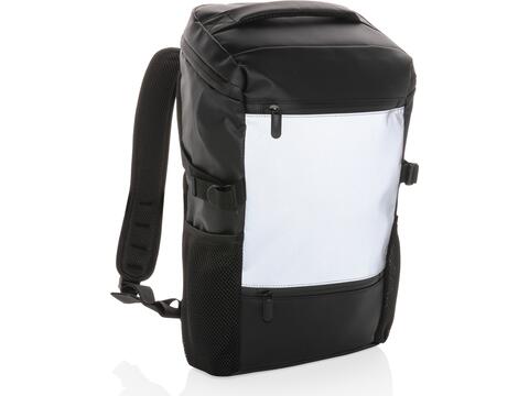 PU high visibility easy access 15.6" laptop backpack
