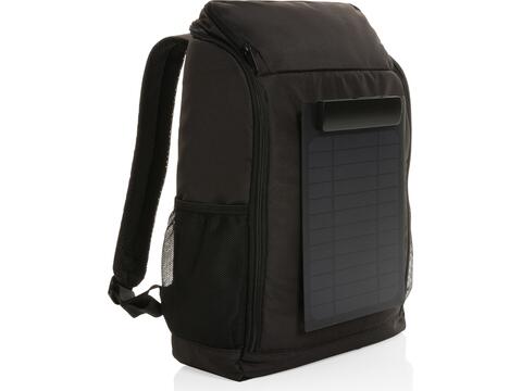 Pedro AWARE™ RPET deluxe backpack with 5W solar panel