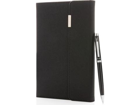 Swiss Peak deluxe A5 notebook and pen set