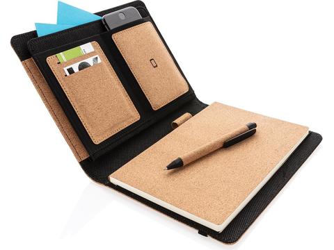 Deluxe cork portfolio A5 with pen