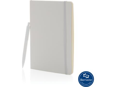 Antimicrobial A5 softcover notebook and pen set