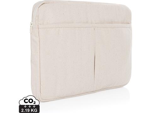 Laluka AWARE™ recycled cotton 15.6 inch laptop sleeve