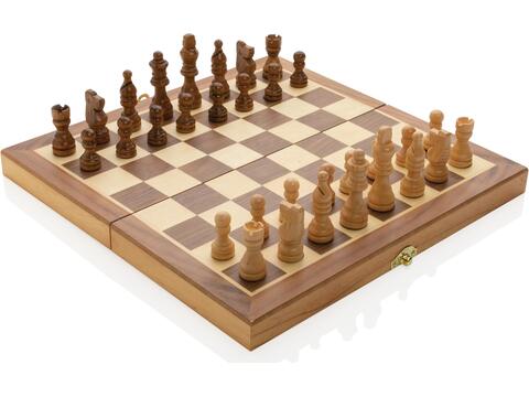 FSC® Luxury wooden foldable chess set