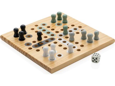 Claire wooden Ludo game