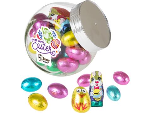 Easter mix glass jar small