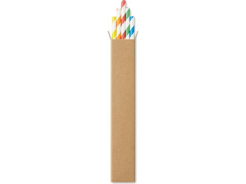 Set of 10 paper straws