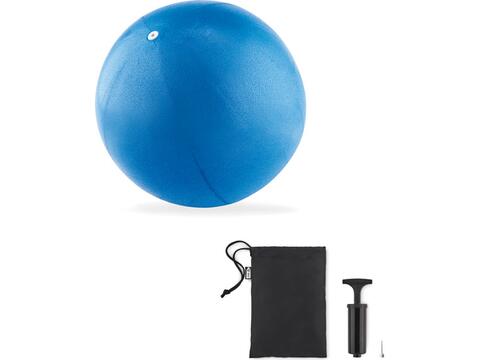 Pilates ball with pump
