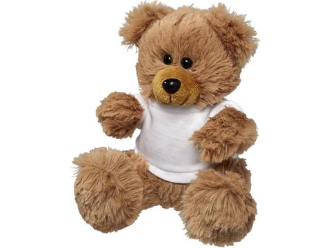 Plush sitting bear with shirt