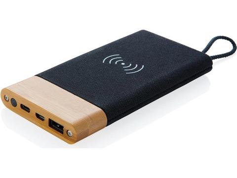 Bamboo X wireless charging powerbank