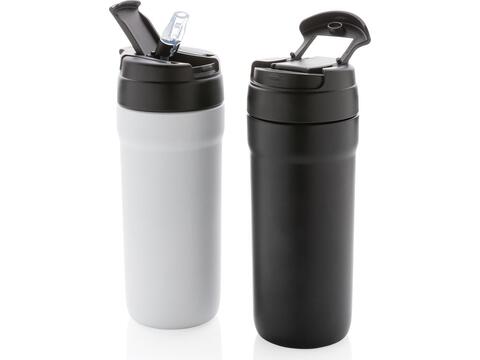 RCS RSS tumbler with dual function lid