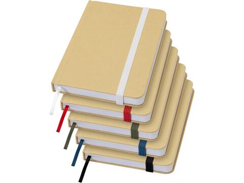 Reed A6 recycled hard cover notebook with plain pages