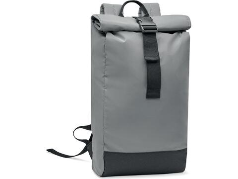 High reflective laptop rolltop backpack