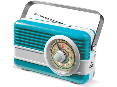 Retro FM radio speaker powerbank