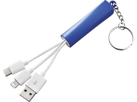 Route 3-in-1 Charging Cable with Key-ring