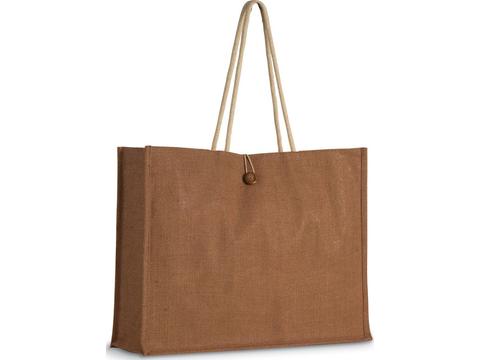 Jute shopper bag with handles