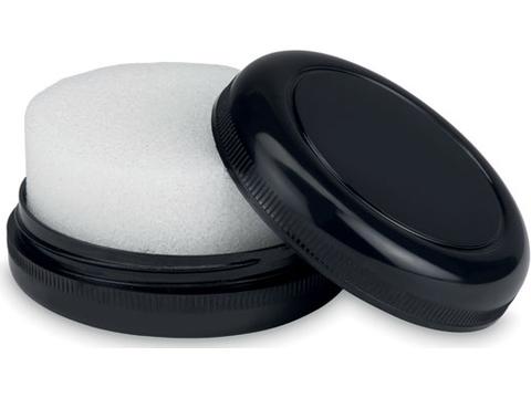 Shoe polish in plastic case