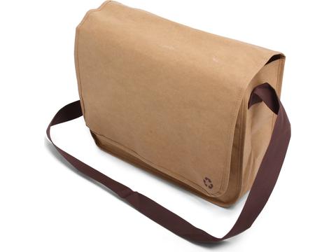 Washed kraft shoulder bag