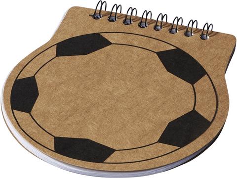 Score football shaped notebook