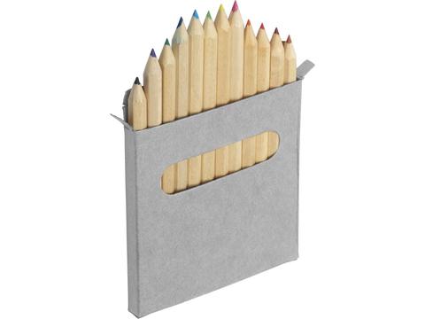 Twelve colour pencil set