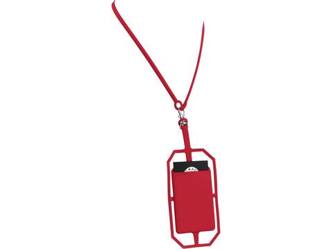 Silicone RFID Card Holder with Lanyard