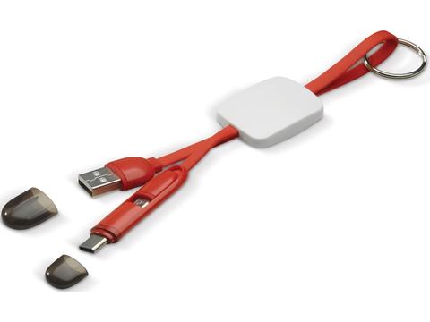 Keychain charging cable