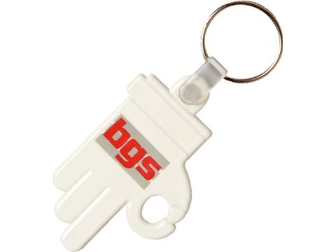 Plastic key-ring OK Hand