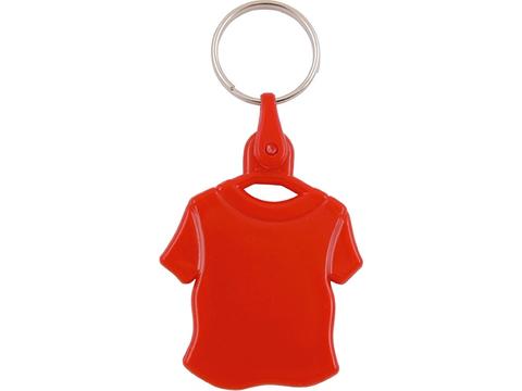 Plastic key-ring T-shirt