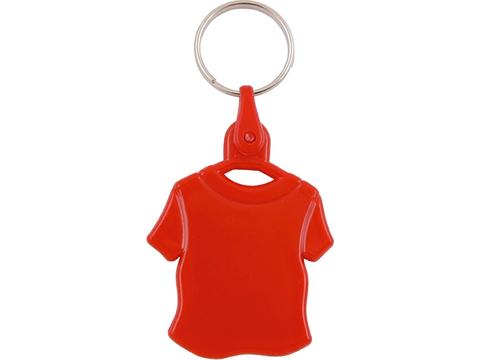 Plastic key-ring T-shirt