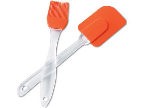 Silicone spatula and brush