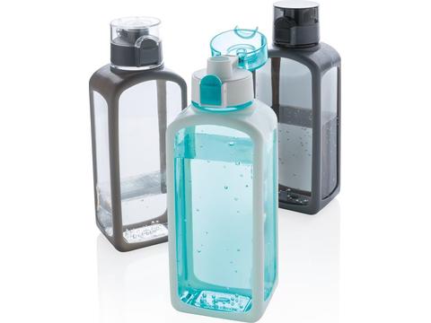 Squared lockable leak proof tritan water bottle