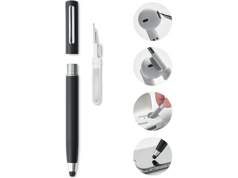 Twist action ball pen with stylus
