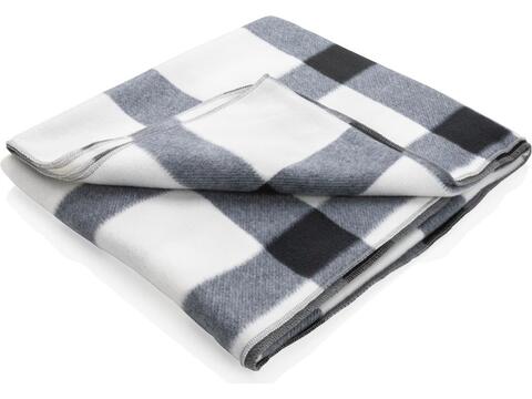 Soft plaid fleece blanket