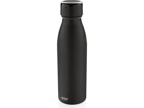 Swiss Peak vacuum bottle with mini true wireless earbuds