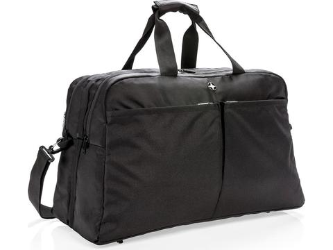 Swiss Peak RFID duffle with suitcase opening