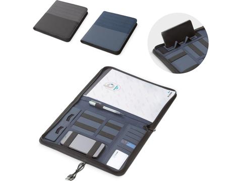 Deluxe A4 tech portfolio with wireless charger 5W