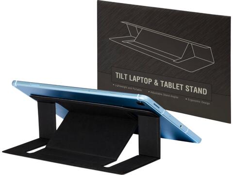 Tilt laptop and tablet stand
