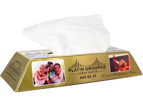 Tissue box gold bar