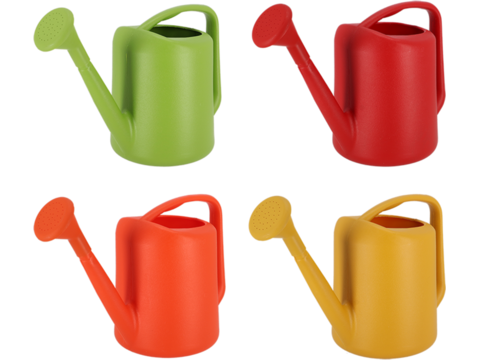 Watering cans in natural tones