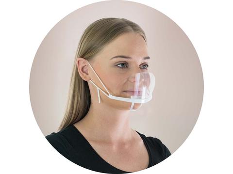 Adjustable transparent face shield