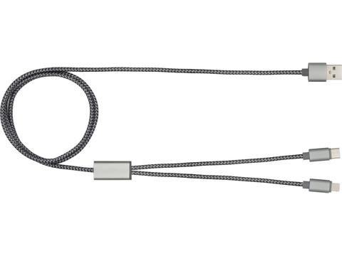 Trident+ charging cable for Apple & Android