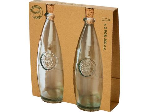 Sabor 2-piece recycled glass oil and vinegar set