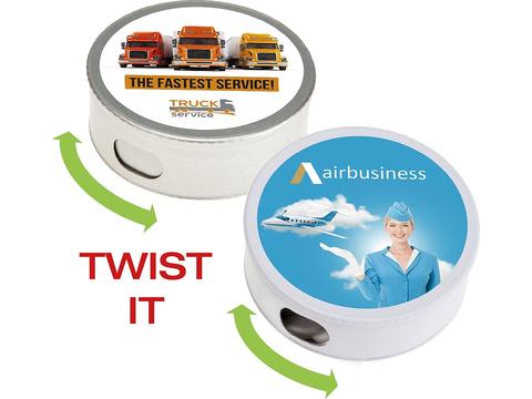 Twist tin