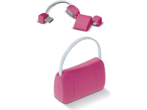 USB connector Lady Bag bedrukken