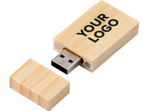 USB stick Natural Bamboo - 32 GB bedrukken