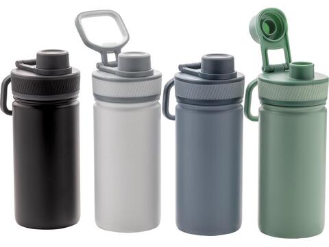 Vacuum stainless steel bottle with sports lid - 550 ml