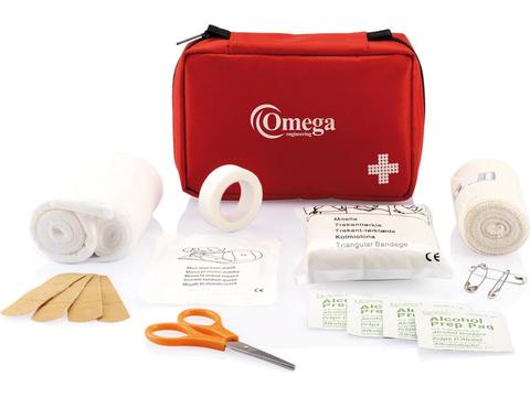 Mail size first aid kit